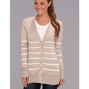 Patagonia striped lightweight wool cardigan
